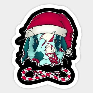 Zombie Christmas Sticker